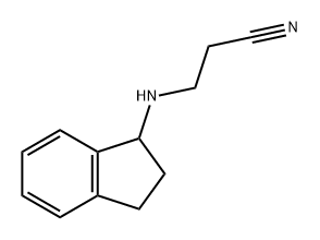 Propanenitrile, 3-[(2,3-dihydro-1H-inden-1-yl)amino]- Structure