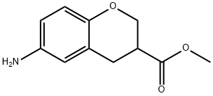 2H-1-Benzopyran-3-carboxylic acid, 6-amino-3,4-dihydro-, methyl ester Structure