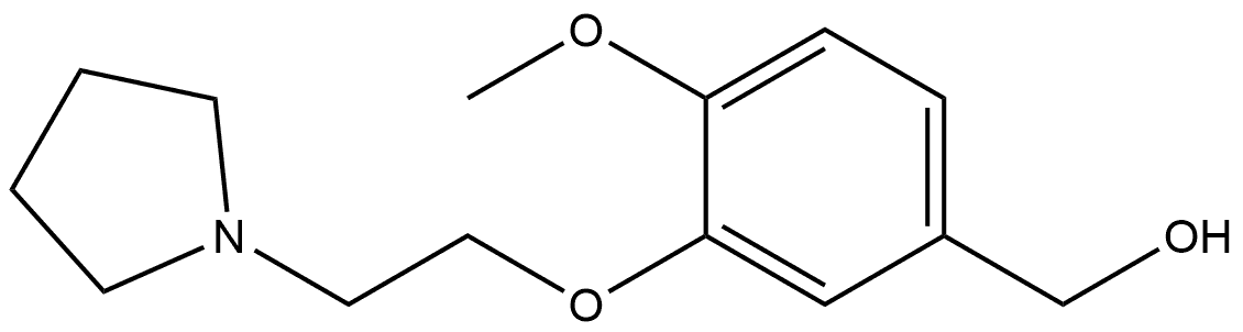 4-Methoxy-3-[2-(1-pyrrolidinyl)ethoxy]benzenemethanol Structure