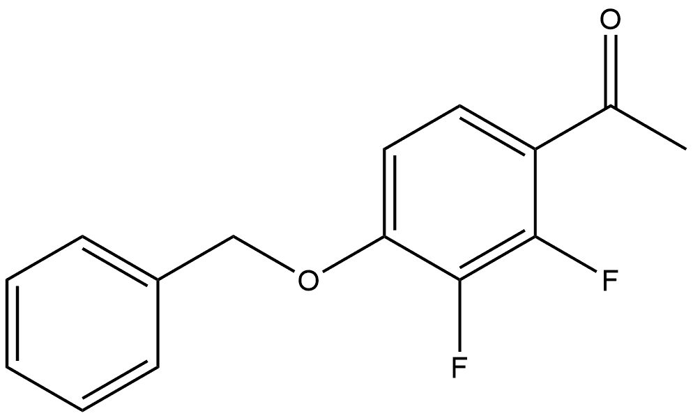 1-[2,3-Difluoro-4-(phenylmethoxy)phenyl]ethanone Structure