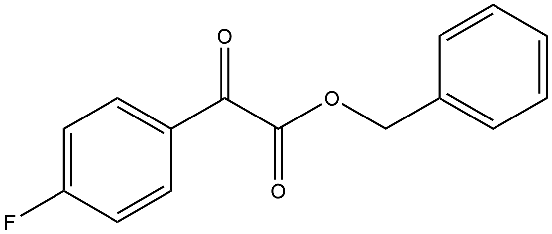 Benzeneacetic acid, 4-fluoro-α-oxo-, phenylmethyl ester Structure