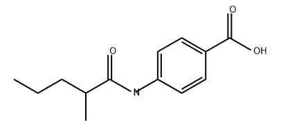 Benzoic acid, 4-[(2-methyl-1-oxopentyl)amino]- Structure