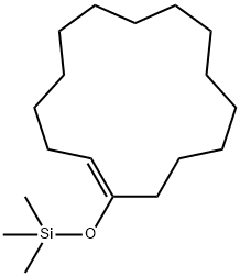 Cyclopentadecene, 1-[(trimethylsilyl)oxy]- 구조식 이미지