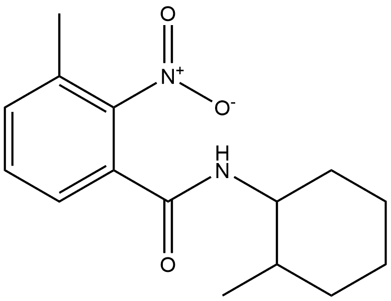 3-methyl-N-(2-methylcyclohexyl)-2-nitrobenzamide Structure