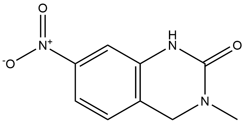 3-methyl-7-nitro-3,4-dihydro-2(1H)-quinazolinone Structure