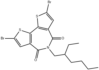 4H-Dithieno[3,2-c:2',3'-e]azepine-4,6(5H)-dione, 2,8-dibromo-5-(2-ethylhexyl)- 구조식 이미지