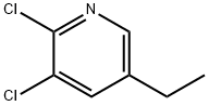Pyridine, 2,3-dichloro-5-ethyl- Structure