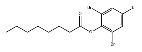Octanoic acid, 2,4,6-tribromophenyl ester 구조식 이미지