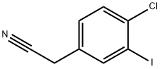 Benzeneacetonitrile, 4-chloro-3-iodo- 구조식 이미지