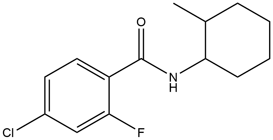 4-Chloro-2-fluoro-N-(2-methylcyclohexyl)benzamide Structure