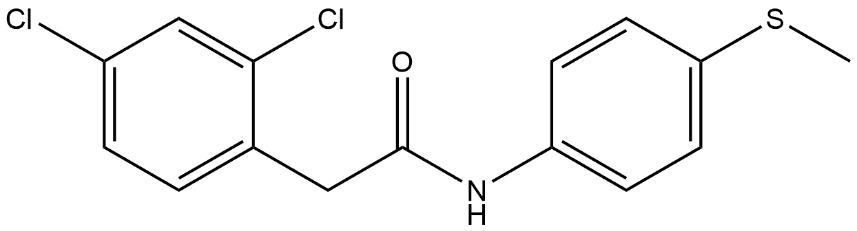 2,4-Dichloro-N-[4-(methylthio)phenyl]benzeneacetamide Structure