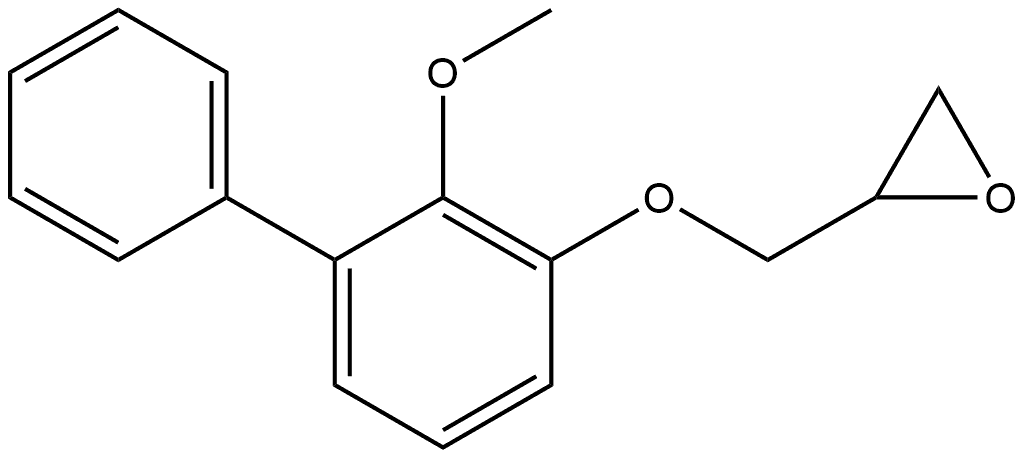 2-[[(2-Methoxy[1,1'-biphenyl]-3-yl)oxy]methyl]oxirane Structure