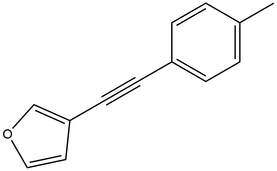 3-[2-(4-Methylphenyl)ethynyl]furan Structure