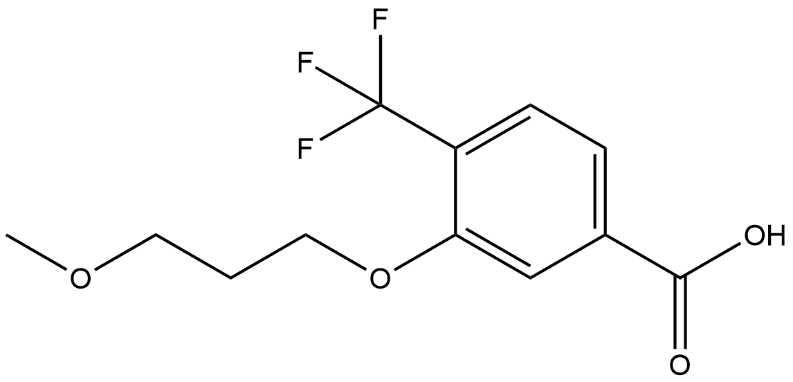 3-(3-Methoxypropoxy)-4-(trifluoromethyl)benzoic acid Structure
