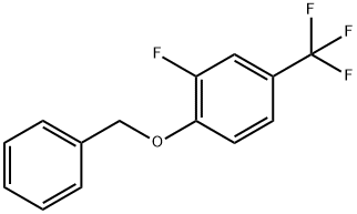 1-(Benzyloxy)-2-fluoro-4-(trifluoromethyl)benzene 구조식 이미지