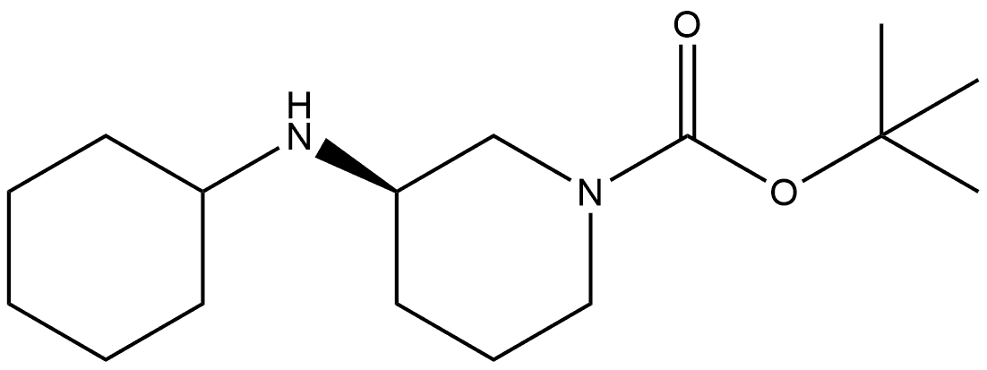 tert-butyl 3-(cyclohexylamino)piperidine-1-carboxylate Structure