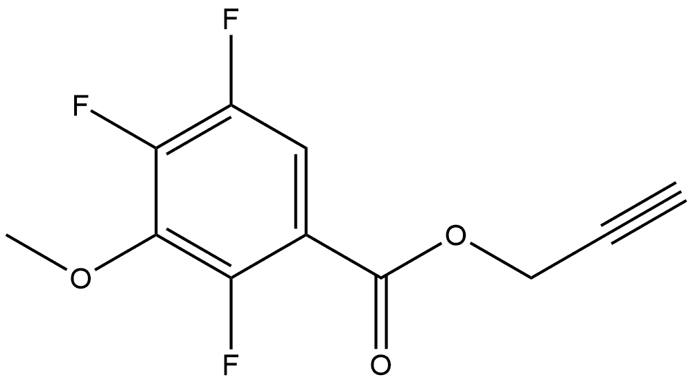 2-Propyn-1-yl 2,4,5-trifluoro-3-methoxybenzoate Structure