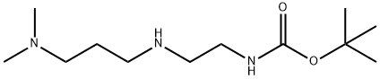 tert-butyl N-(2-{[3-(dimethylamino)propyl]amino}ethyl)carba mate Structure