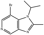 7-bromo-2-methyl-1-(1-methylethyl)-1H-imidazo[4,5-c]pyridine Structure