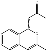 2-Propanone, 1-(3-methyl-1H-2-benzopyran-1-ylidene)- Structure