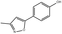 Phenol, 4-(3-methyl-5-isoxazolyl)- Structure