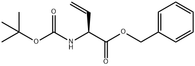 3-Butenoic acid, 2-[[(1,1-dimethylethoxy)carbonyl]amino]-, phenylmethyl ester, (2S)- 구조식 이미지