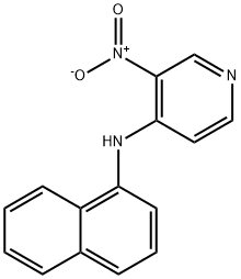 N-(Naphthalen-1-yl)-3-nitropyridin-4-amine 구조식 이미지