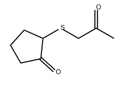 Cyclopentanone, 2-[(2-oxopropyl)thio]- Structure