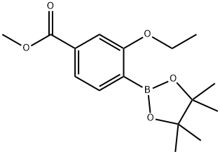 Benzoic acid, 3-ethoxy-4-(4,4,5,5-tetramethyl-1,3,2-dioxaborolan-2-yl)-, methyl ester 구조식 이미지