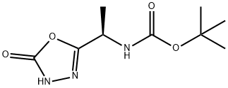 Carbamic acid, N-[(1R)-1-(4,5-dihydro-5-oxo-1,3,4-oxadiazol-2-yl)ethyl]-, 1,1-dimethylethyl ester 구조식 이미지