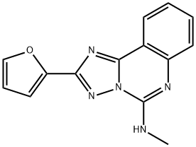 [1,2,4]Triazolo[1,5-c]quinazolin-5-amine, 2-(2-furanyl)-N-methyl- Structure