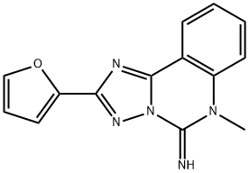 [1,2,4]Triazolo[1,5-c]quinazolin-5(6H)-imine, 2-(2-furanyl)-6-methyl- Structure