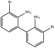 [1,1'-Biphenyl]-2,2'-diamine, 3,3'-dibromo- 구조식 이미지