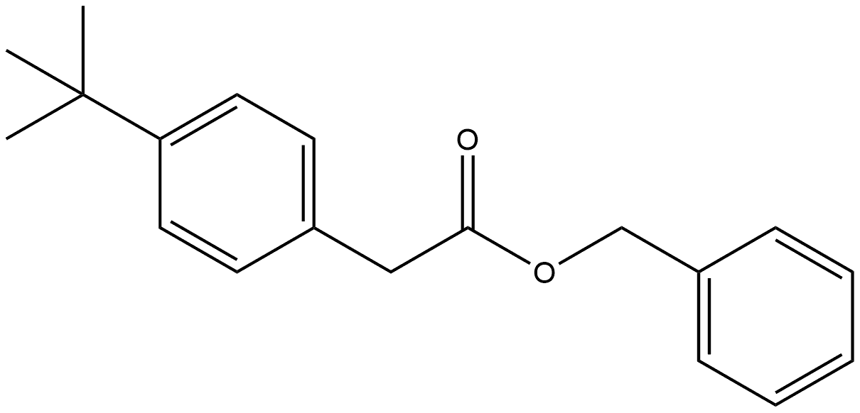 Phenylmethyl 4-(1,1-dimethylethyl)benzeneacetate Structure