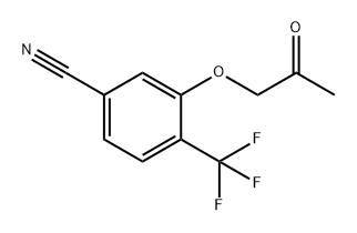 Benzonitrile, 3-(2-oxopropoxy)-4-(trifluoromethyl)- Structure