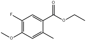 Ethyl 5-fluoro-4-methoxy-2-methylbenzoate Structure