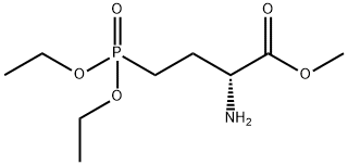 Butanoic acid, 2-amino-4-(diethoxyphosphinyl)-, methyl ester, (R)- (9CI) Structure