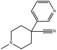 4-Piperidinecarbonitrile, 1-methyl-4-(3-pyridinyl)- Structure