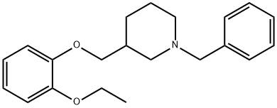 Piperidine, 3-[(2-ethoxyphenoxy)methyl]-1-(phenylmethyl)- Structure