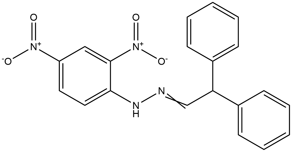 Benzeneacetaldehyde, α-phenyl-, 2-(2,4-dinitrophenyl)hydrazone Structure