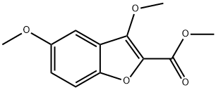 2-Benzofurancarboxylic acid, 3,5-dimethoxy-, methyl ester 구조식 이미지