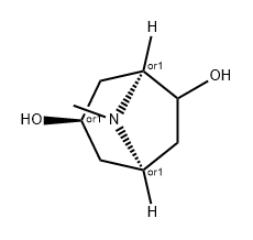 8-Azabicyclo[3.2.1]octane-3,6-diol, 8-methyl-, (1R,3R,5S)-rel- Structure