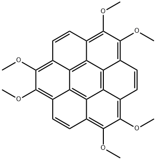 Coronene, 1,2,5,6,9,10-hexamethoxy- Structure