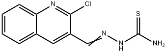 2-((2-Chloroquinolin-3-yl)methylene)hydrazinecarbothioamide 구조식 이미지