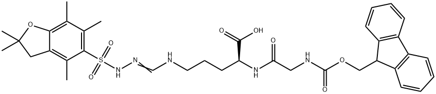 Fmoc-Gly-Arg(Pbf)-OH Structure