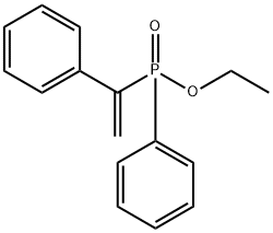 Phosphinic acid, P-phenyl-P-(1-phenylethenyl)-, ethyl ester Structure