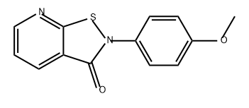 Isothiazolo[5,4-b]pyridin-3(2H)-one, 2-(4-methoxyphenyl)- Structure