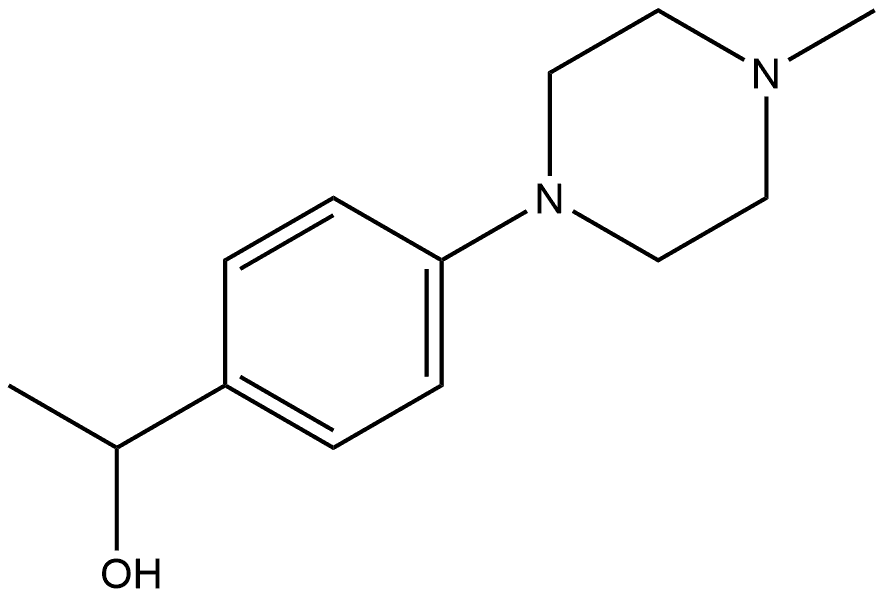 α-Methyl-4-(4-methyl-1-piperazinyl)benzenemethanol Structure