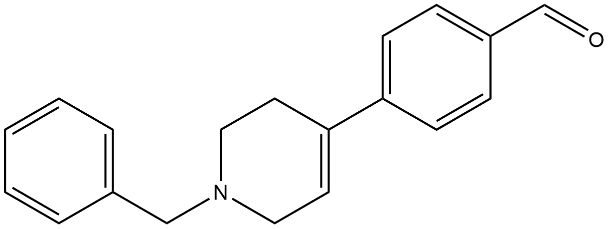 4-[1,2,3,6-Tetrahydro-1-(phenylmethyl)-4-pyridinyl]benzaldehyde Structure