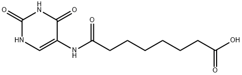 8-((2,4-dioxo-1,2,3,4-tetrahydropyrimidin- 5-yl)amino)-8-oxooctanoic acid Structure